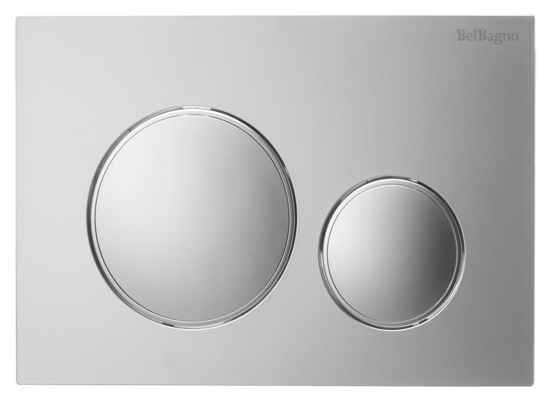 купить Кнопка смыва BelBagno BB-17C-IN цвет нержавеющая сталь 