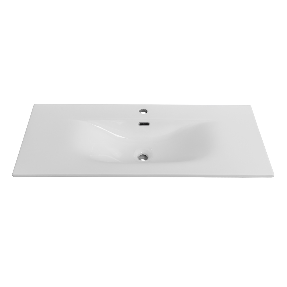 Тумба с раковиной подвесная BelBagno UNO-MINI-1000-2C-SO-BO Bianco Opaco, раковина белая BB-8099-3-100