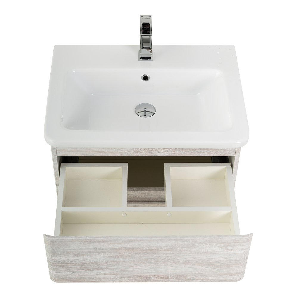 Тумба подвесная с керамической раковиной BelBagno ALBANO-CER-600-2C-SO-RVB
