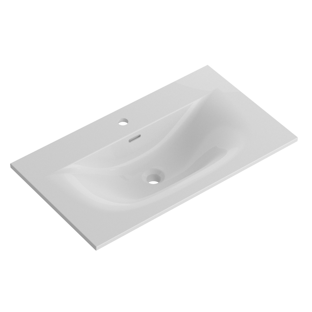 Тумба с раковиной подвесная BelBagno MARINO-CER-N-800-2C-SO-RG-P Rovere Grigio, раковина белая BB-8099-80