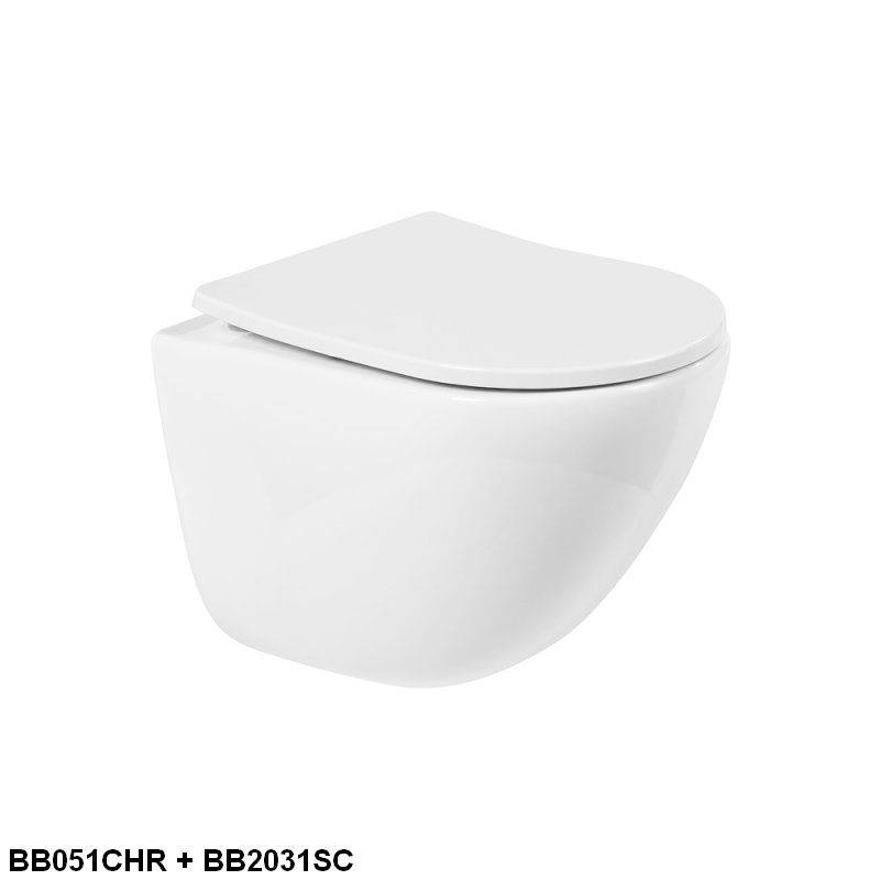Унитаз подвесной безободковый BelBagno AMANDA BB051CHR