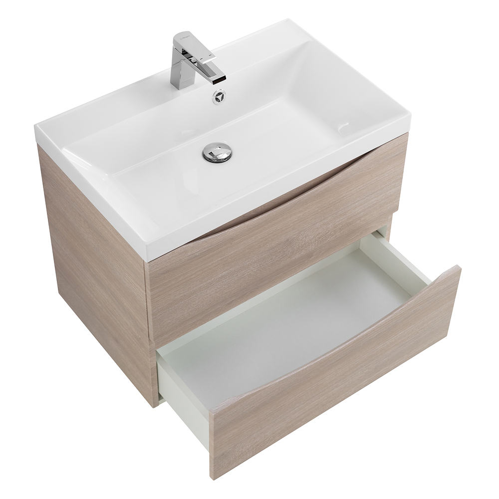 Тумба подвесная с раковиной BelBagno MARINO-700-2C-SO-RG-P