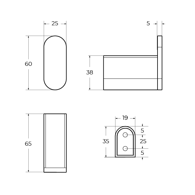Крючок Cezares STYLUS-HK-BORO