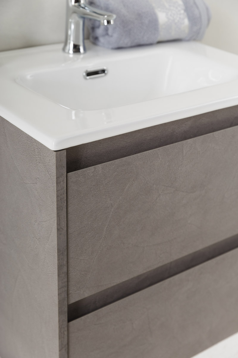 Тумба подвесная с раковиной BelBagno KRAFT 39-500/390-2C-SO-CG