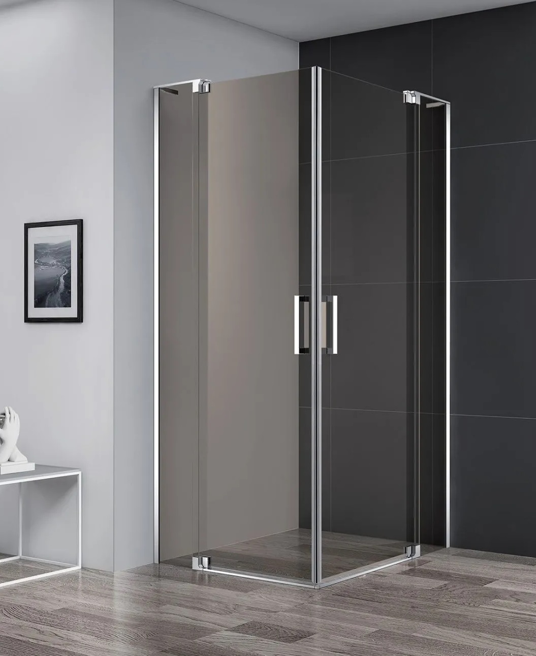 купить Душевой уголок Cezares SLIDER-A-2-90/100-BR-Cr 