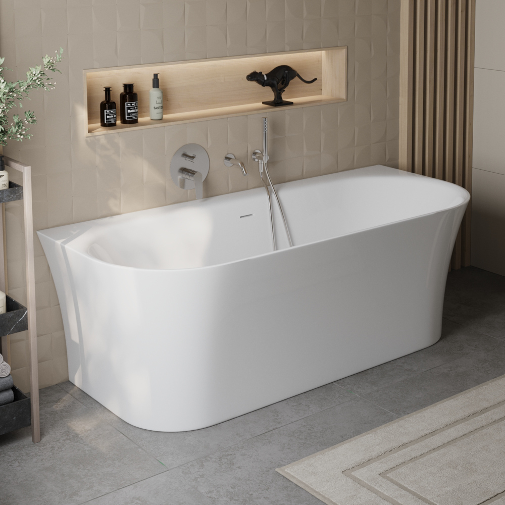 купить Ванна пристенная BelBagno BB711-1700-750 