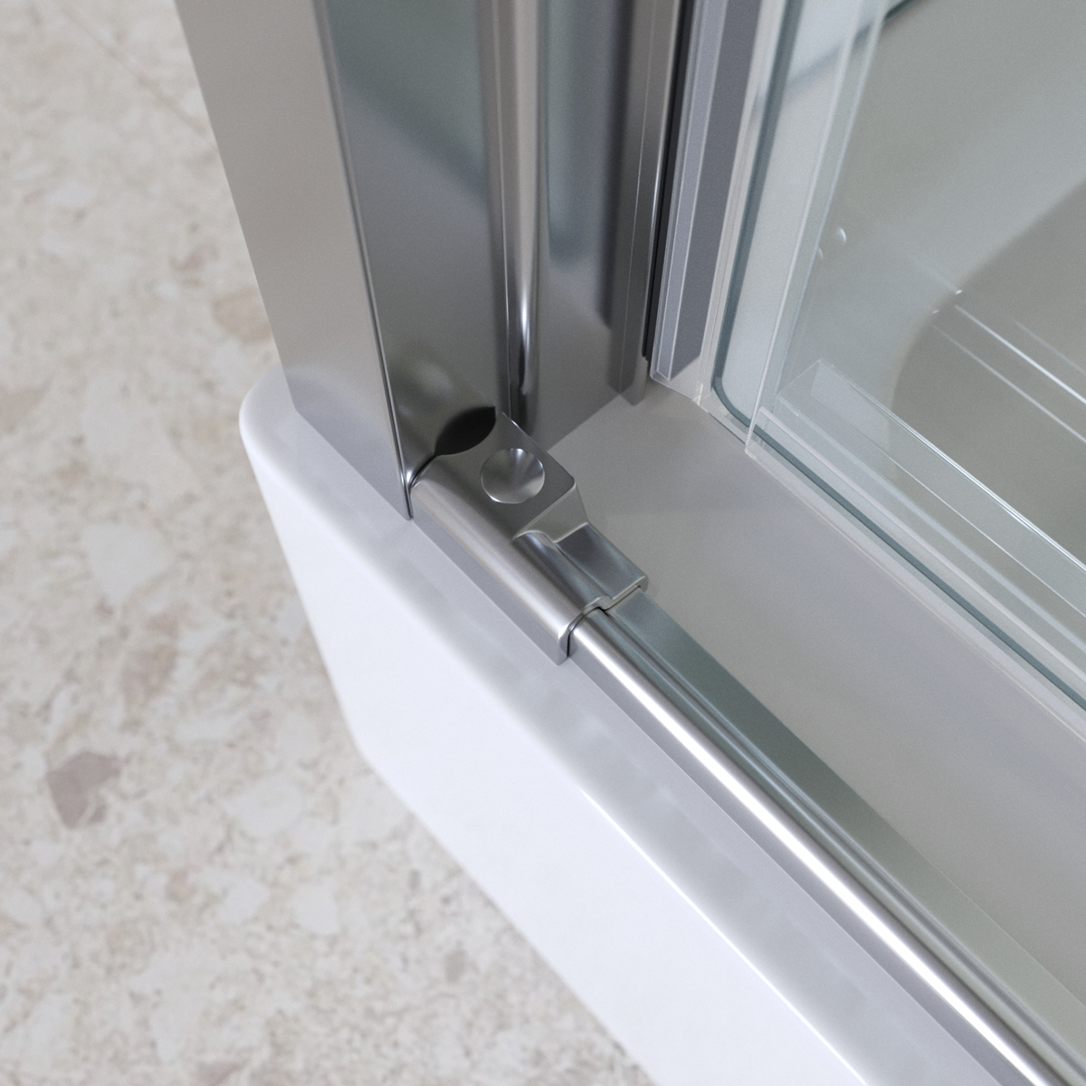 Душевой уголок BelBagno MARINO-2-AH-1-150/90-C-CR 150х90см профиль хром, стекло прозрачное